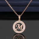Colar Feminino Aço Inoxidável Personalizável Letras Alfabeto A-Z 45cm Para Presentes Festas Casamentos