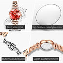 OLEVS Relógio Feminino Original Diamante Quartzo a Prova D'água Aço Inoxidável 5536 32mm