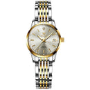 OLEVS Relógio Feminino Original Automático a Prova D'água Aço Inoxidável 6635 27mm