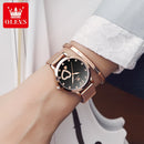 OLEVS Relógio Feminino Original Coração Quartzo a Prova D'água Aço Inoxidável 5189 36mm