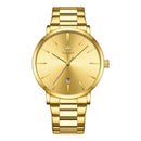 Relógio Masculino Ultra Fino Aço Inoxidável Olevs Dourado