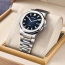 TPOFHS Relógio Masculino Original Quadrado Quartzo a Prova D'água Aço Inoxidável  GD252 42mm