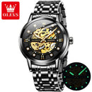 OLEVS Relógio Masculino Original Automático 100% Aço Inoxidável a Prova D'água 9901