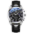 OLEVS Relógio Masculino Original Quartzo a Prova D'água Aço Inoxidável Couro 2871 40mm